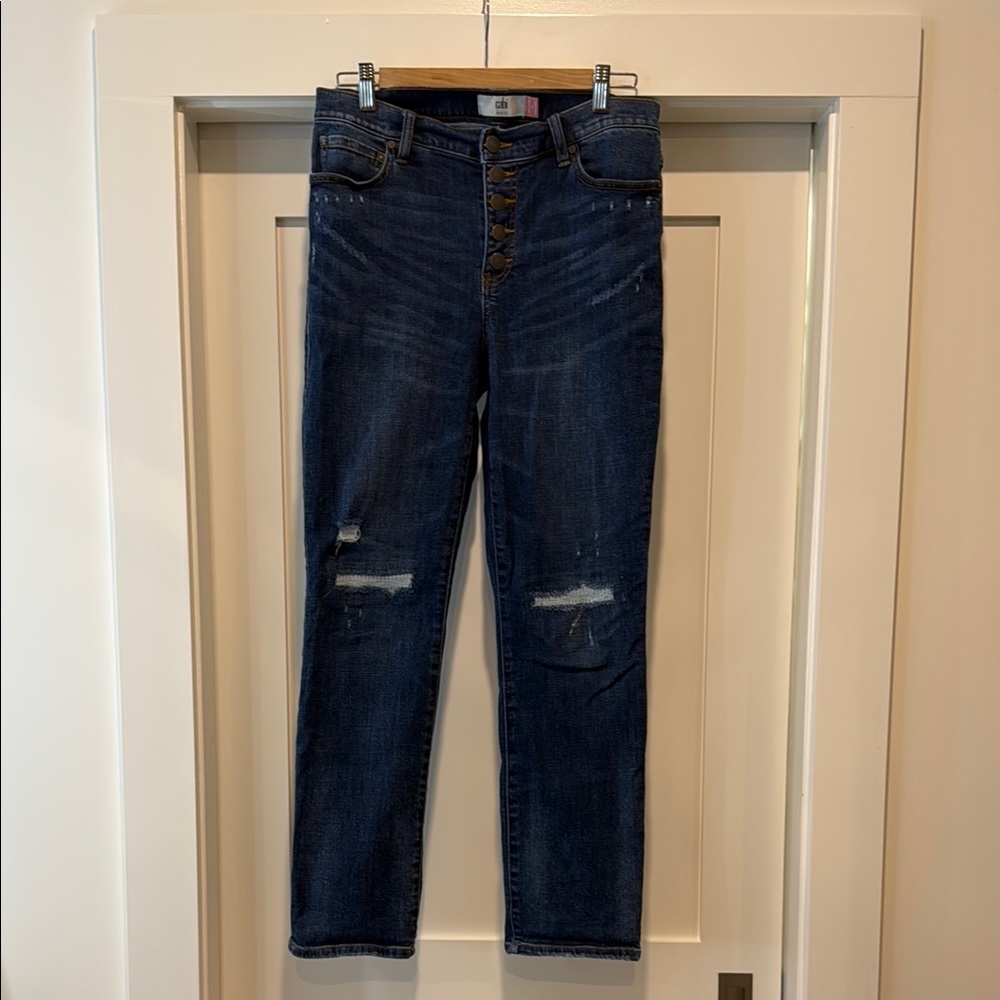 CAbi Blue Button-Fly Jeans